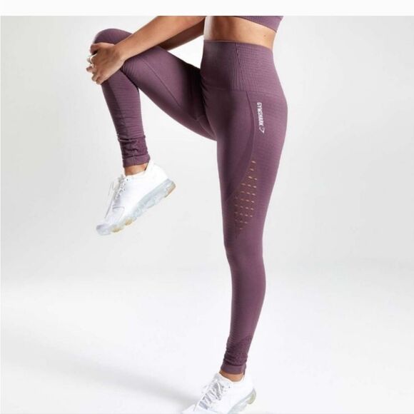 Gymshark Pants - Gymshark Energy Seamless High Waist Full Length Leggining Purple